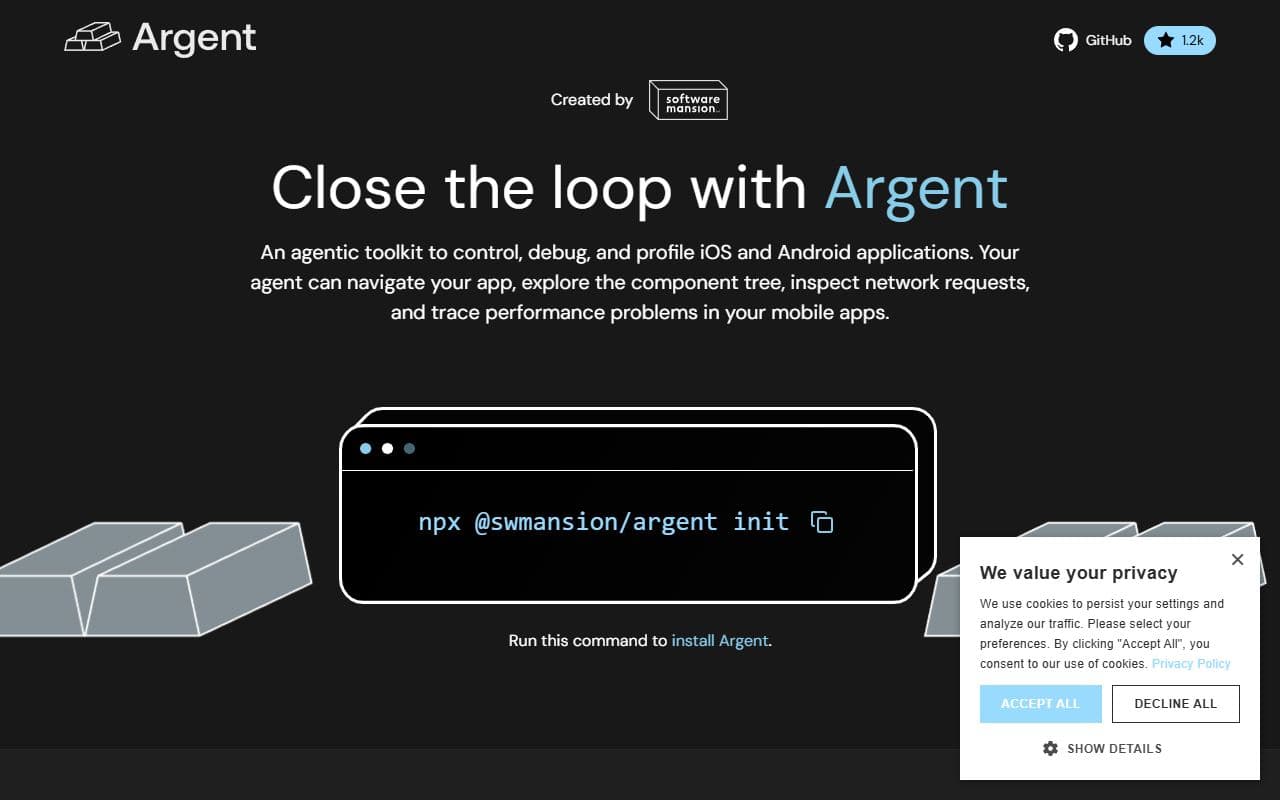 Argent - Agentic toolkit that gives AI assistants access to iOS simulators and Android emulators.