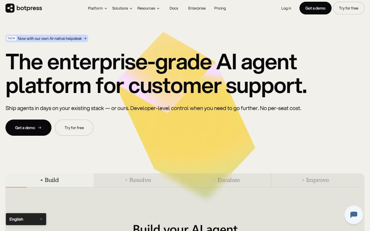 Botpress - Platform for building AI agents and conversational assistants with integrations and workflow automat