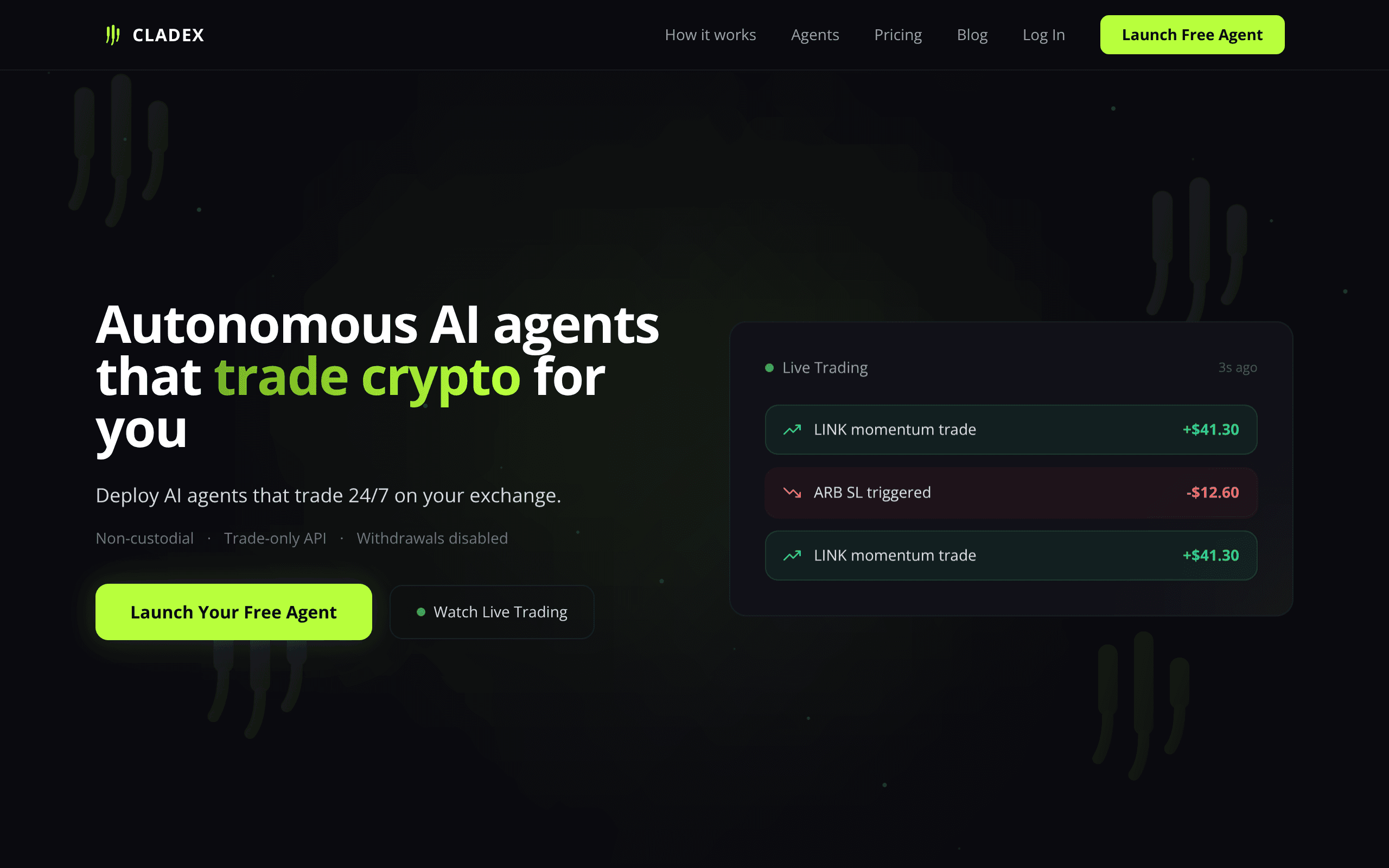 clascap - Autonomous AI agents that trade crypto for you