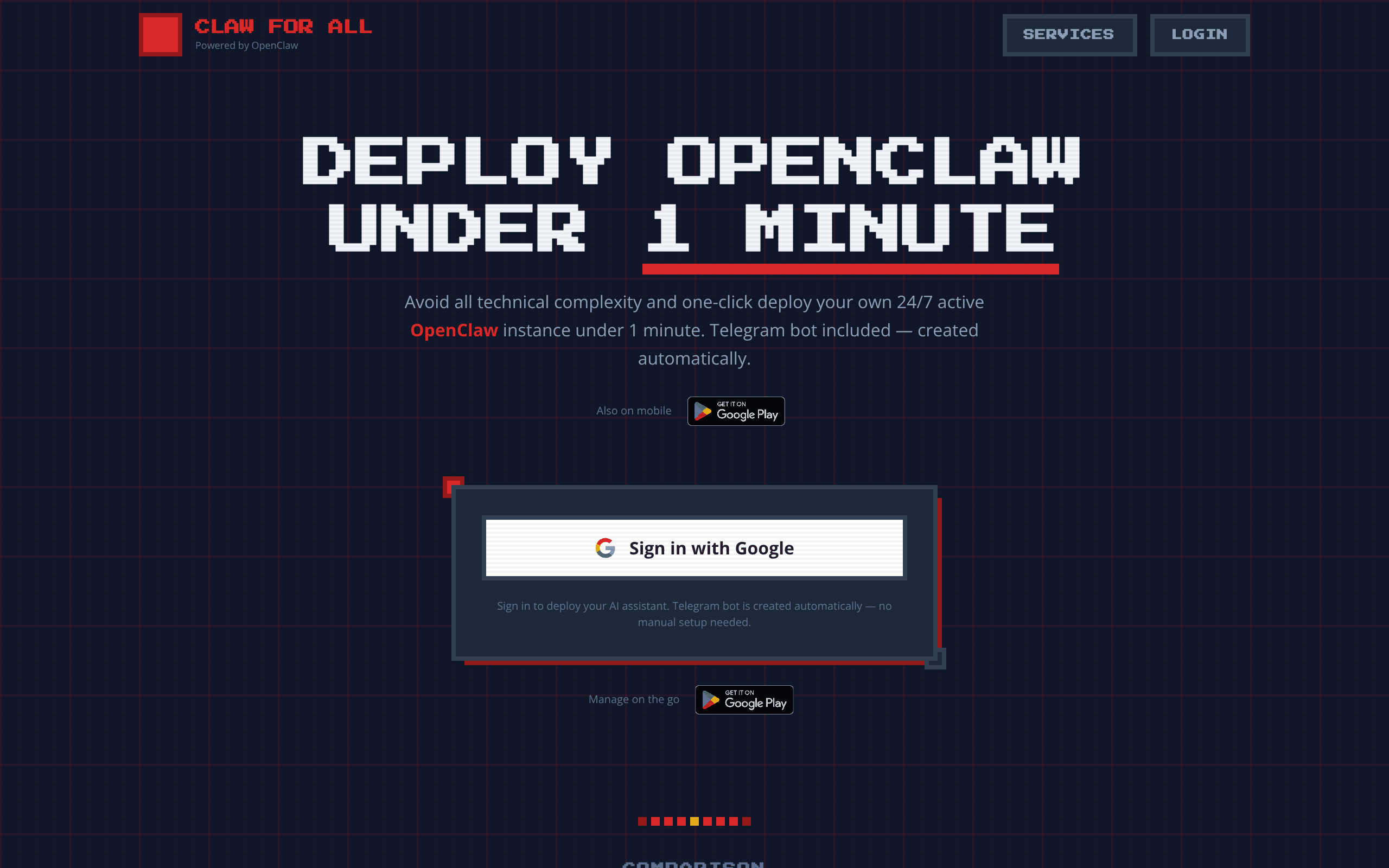Claw for All - Claw For All makes it easy to deploy and manage your own OpenClaw AI-powered assistant across its we