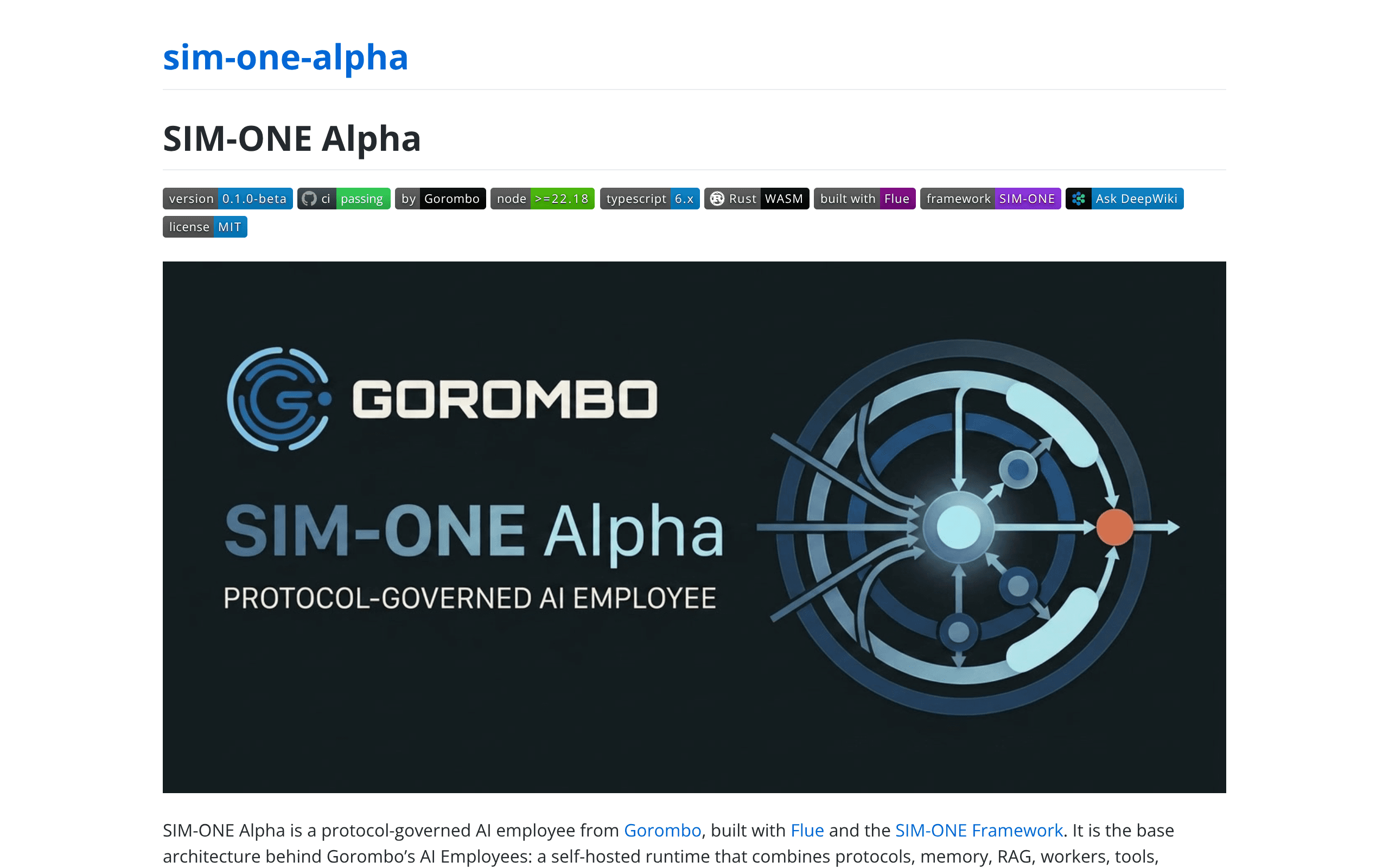SIM-ONE Alpha preview