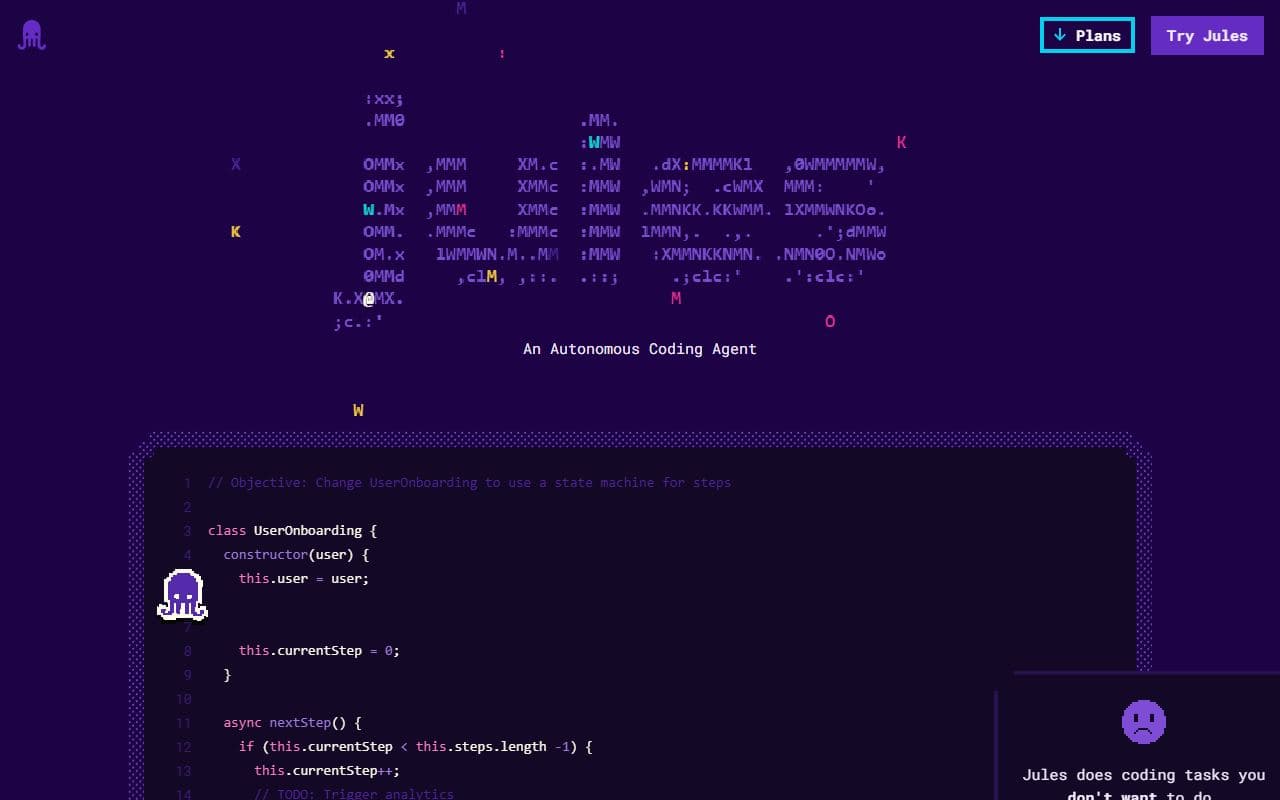 Jules - Google autonomous coding agent that works in cloud VMs to fix bugs, add documentation, and build new