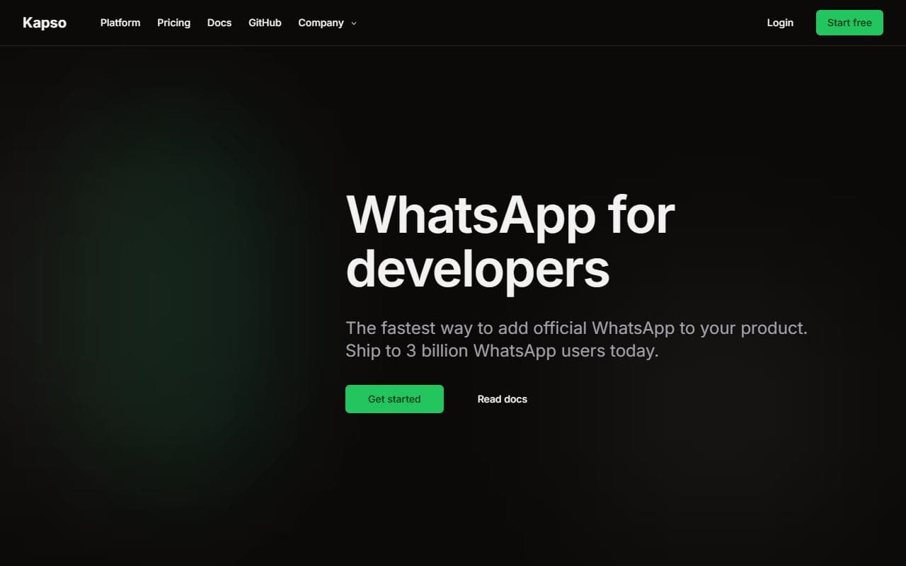 Kapso - WhatsApp Cloud API toolkit with storage, flows, and conversation APIs for messaging automations.