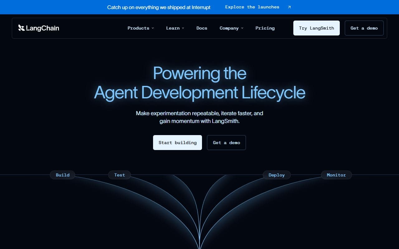 LangChain - Framework and platform ecosystem for building applications and agents powered by language models, to