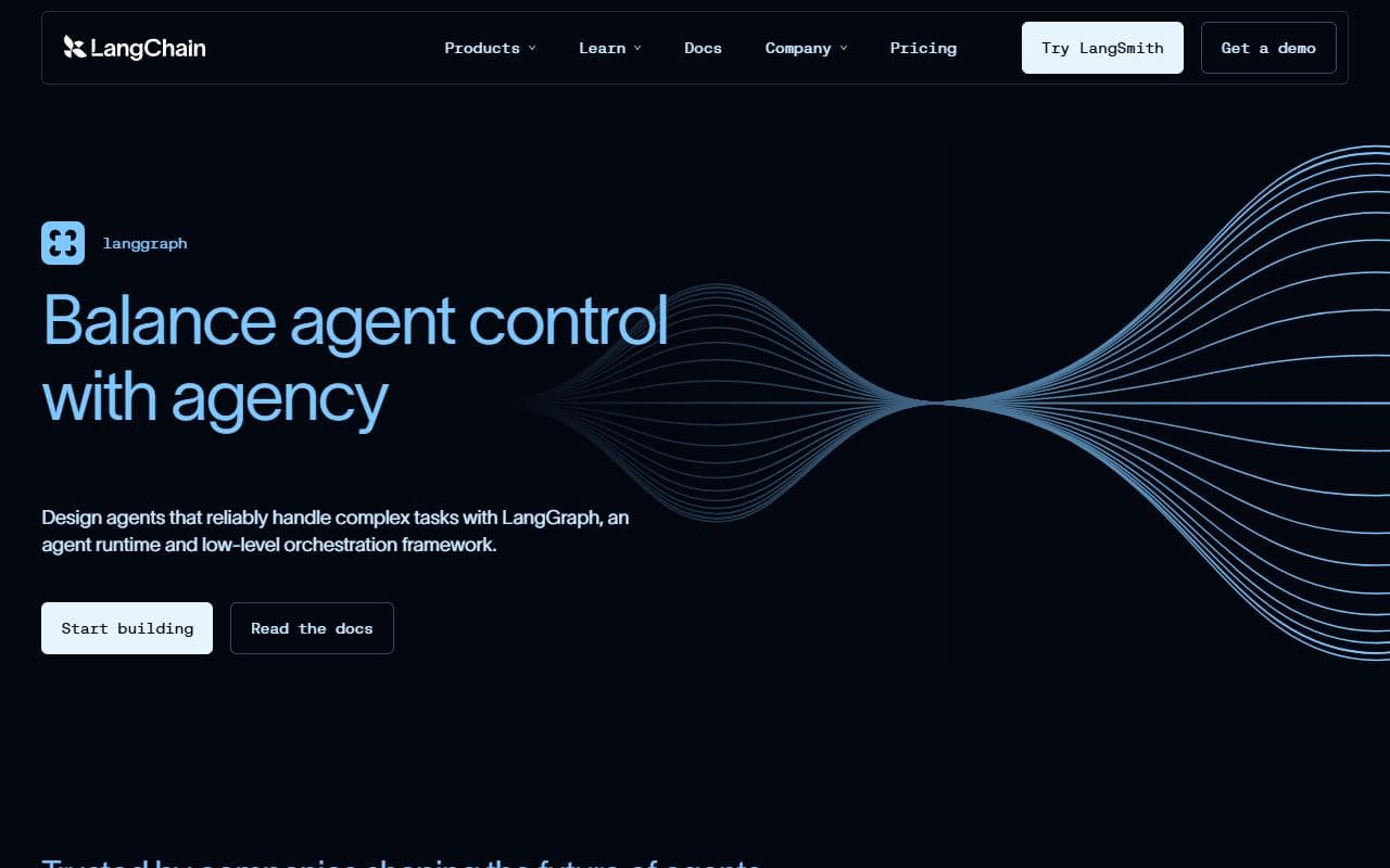 LangGraph - Framework for building long-running, stateful, controllable agent workflows and multi-agent systems.