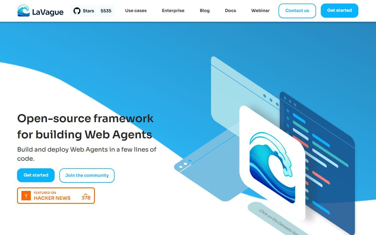 LaVague - AI web automation framework for turning natural language instructions into browser actions.