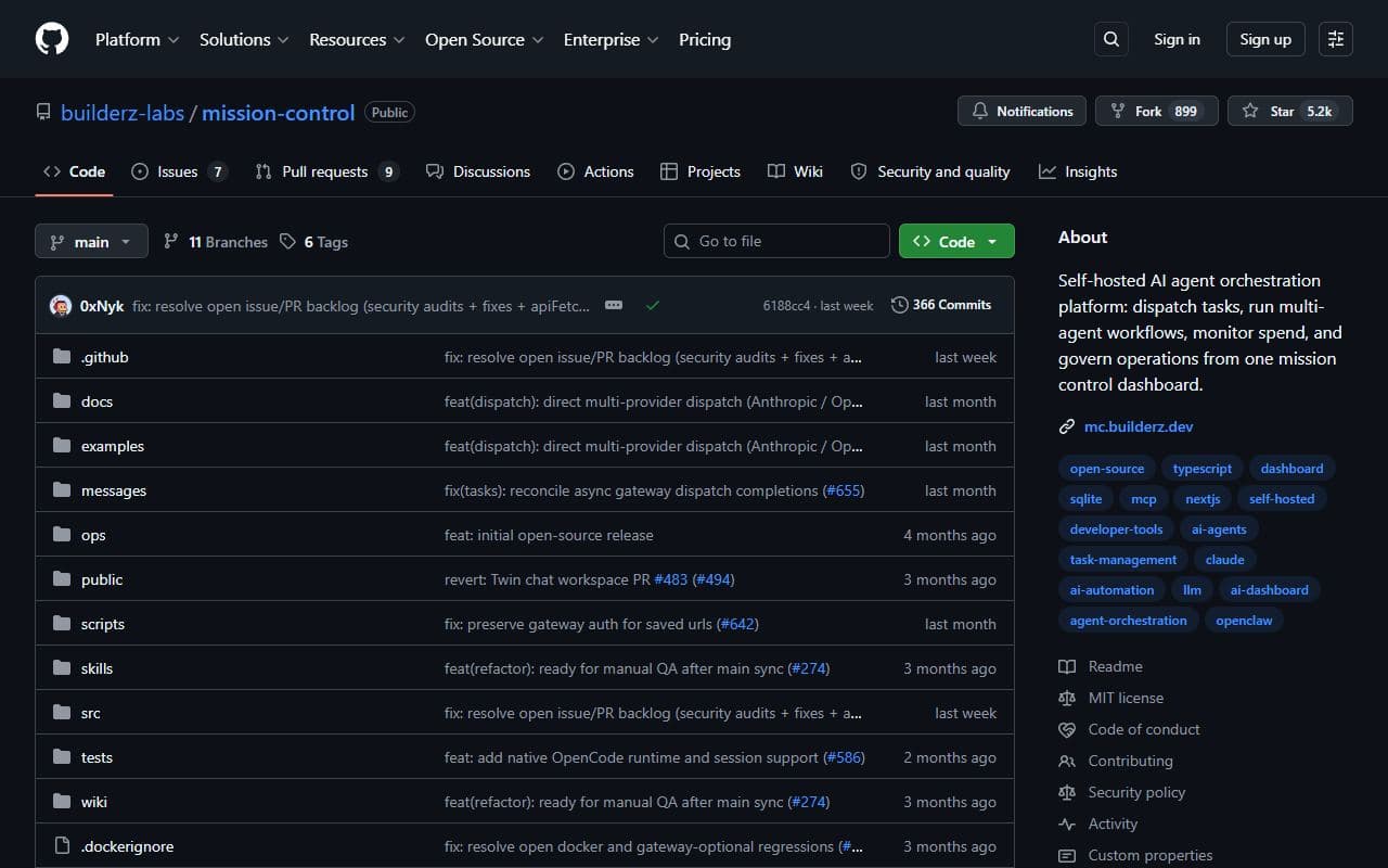 Mission Control - Open-source control dashboard for supervising agents, tasks, runs, and costs from a single interface