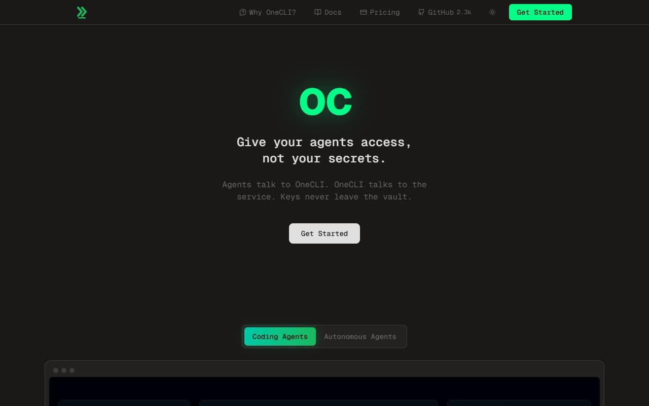 OneCLI - Open-source credential vault and proxy that lets AI agents access external services without exposing
