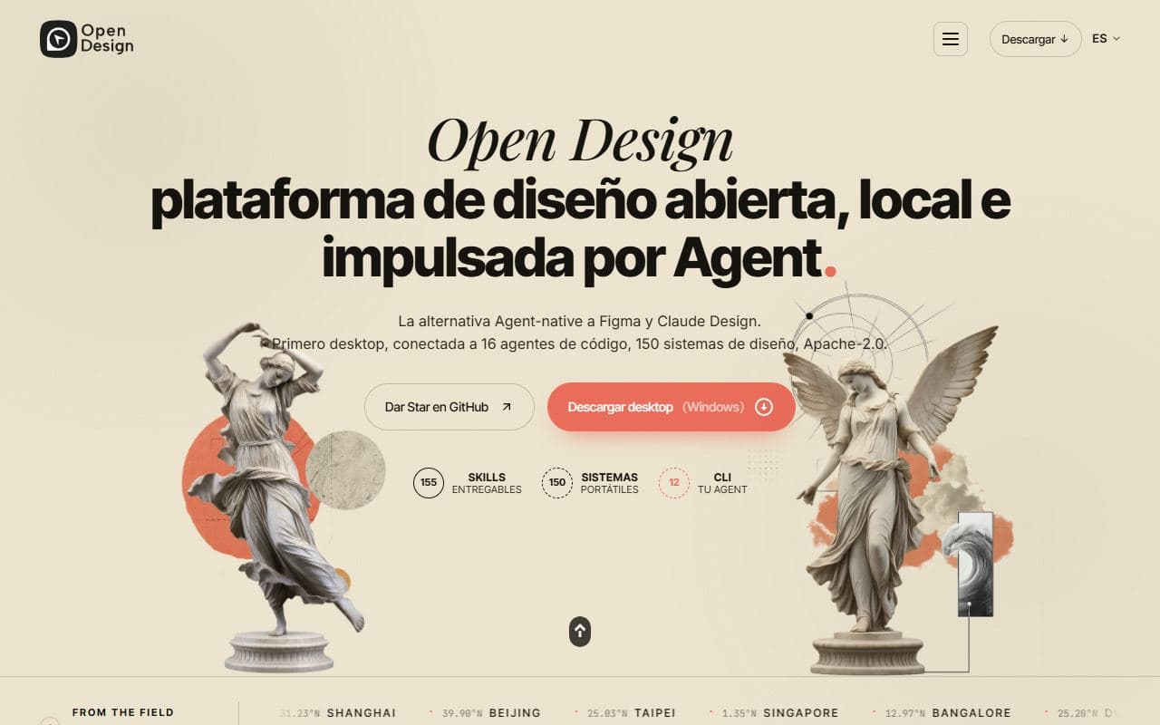 Open Design - Local-first open-source design agent for prototypes, decks, dashboards, images, video, and agent-dri