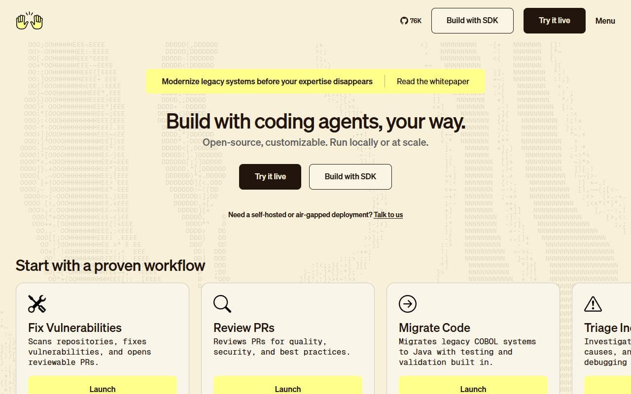 OpenHands - Open-source software development agent for coding tasks, repository work, terminal execution, and br